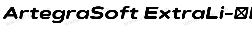 ArtegraSoft ExtraLi字体转换